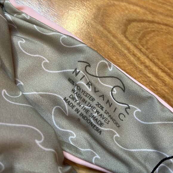 Nirvanic Swim Baby Pink Rose Floris Bikini Bottom Women’s Small - Picture 5 of 6